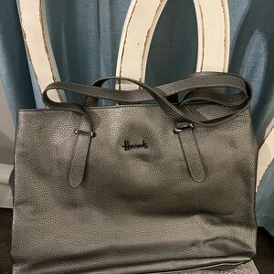 Harrods Charcoal Textured Tote